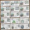  1989 Berlin Berlin MH 14+15 / H-Bl. 22+23 / Zusammendrucke W83-W98 FDC gestempelt st