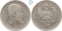 Kaiserreich 2 Mark Württemberg, 2 Mark 1904 F, König Wilhelm II, J.174 -