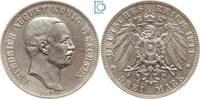 Kaiserreich 3 Mark SACHSEN, 3 Mark 1911 E, König Friedrich August, Jg. 135 -