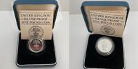 Großbritannien 1 Pfund Großbritannien, 1 Pfund 1985 PP Welsh Leek; Silver Proof, Elisabeth II. -