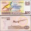 Papiergeld Asien 20 Dollars Singapur 20 Dollars 1979 P#12 UNC - Gelbbrust-Nektarvogel 新加坡 சிங்கப்பூர் - -