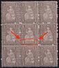 Schweiz Schweiz 1881 Nr. 37 DD Doppeldruck postfrisch - 9er Bogenteil Sitzende Helvetia -