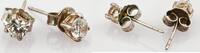 Ohrschmuck Silber-Ohrstecker mit funkelnden Steinen -
