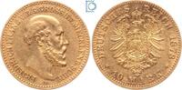 Kaiserreich, 10 Mark Mecklenburg 1878 A, Friedrich Franz II. (1842-1883), J.231 VF-EF, Kratzer