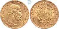 10 Mark Kaiserreich, 20 Mark Mecklenburg 1872 A, Friedrich Franz II. (1842-1883), J.230 VF-EF, Kratzer