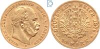 Kaiserreich, 10 Mark Preussen 1876 C, Kaiser Wilhelm I. (1861-1888), J.245C VF-EF, Kratzer