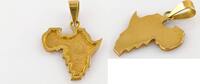 Halsketten & Anhänger Afrika-Anhänger aus Gold | 750 / 2,54 g -