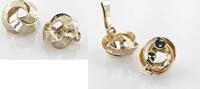 Ohrschmuck Clip-Ohrringe aus Silber im Knoten-Design -