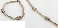 Armbänder & Charm-Anhänger Geflochtenes Silberarmband mit Achterknoten -