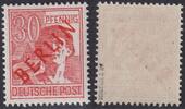 Berlin Berlin MiNr. 28 postfrisch, geprüft Schlegel BPP, 30 Pf. Rotaufdruck -