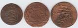 Netherlands East Indies Divers Lot de 3 monnaies B