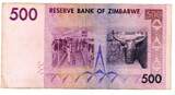 Zimbabwe 500 Dollars 2007 F+