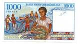 Madagascar 1000 Francs ND VF+
