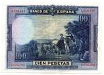Espagne - Spain 100 Pesetas 15/08/1928 VF+