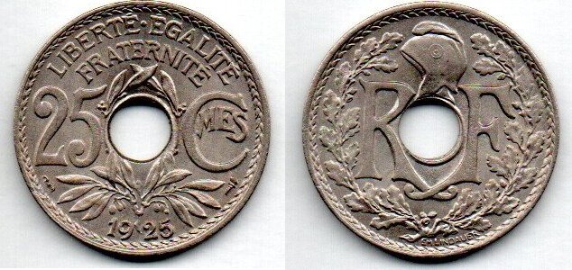 France - Frankreich 25 Centimes 1925 EF | MA-Shops