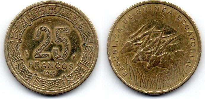 Франко 25. Ibanki ya republika y’ Uburundi 25 Francs year of the Dragon.