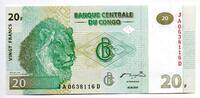 Congo 20 Francs 30/06/2003 UNC