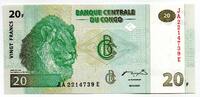 Congo 20 Francs 30-6-2003 UNC