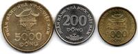 Vietnam Lot de 3 Monnaies -