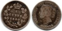 5 Cents 1880 Canada  F