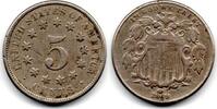 5 Cents 1869 USA  F+