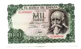 1000 Pesetas 17/09/1971 Espagne - Spain - Spanien  vz