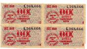 France - Frankreich 10 Litres de carburant 4 tickets -
