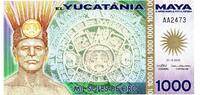 Mexique 1000 Soles Yucatania maya -