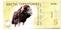 Arctic Territories 5 Polar Dollars Boeuf Musqué -