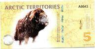 Arctic Territories 5 Polar Dollars Boeuf Musqué -