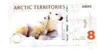 Arctic Territories 8 Polar Dollars Ours Blanc - Amundsen -