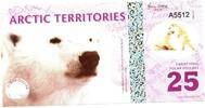 Arctic Territories 25 Polar Dollars Ours Blanc Polaire -