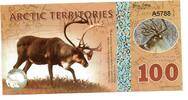 Arctic Territories 100 Polar Dollars Renne -