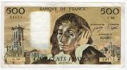 France-Frankreich 500 Francs 6/11/1975 Pascal F+ 13.87 US$  +  8.84 US$ shipping
