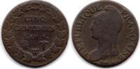 France - Frankreich 5 Centimes -