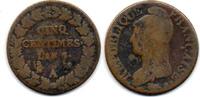 France - Frankreich 5 Centimes -