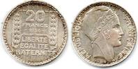 20 Francs 1934 France -Frankreich  AU