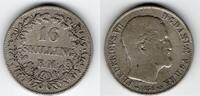 Danemark - Denmark - D&auml;nemark 16 Skilling 1856 VS F+ 17.34 US$  +  8.84 US$ shipping