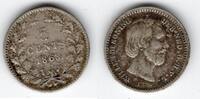 Pays-Bas - Netherlands 5 Cents 1868 F+ 34.69 US$  +  shipping