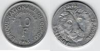 Congo- Belge 10 Francs 1965 L&eacute;opoldville VF 8.67 US$  +  5.84 US$ shipping