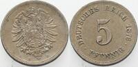 Kleinmünzen-Kaiserreich 5 Pfennig Kleiner Adler -