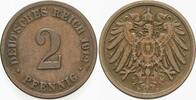 Kleinmünzen-Kaiserreich 2 Pfennig Grosser Adler -