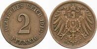 Kleinmünzen-Kaiserreich 2 Pfennig Grosser Adler -