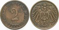 Kleinmünzen-Kaiserreich 2 Pfennig Grosser Adler -