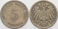 Kleinmünzen-Kaiserreich 5 Pfennig Grosser Adler -