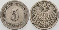 Kleinmünzen-Kaiserreich 5 Pfennig Grosser Adler -