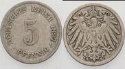 Kleinmünzen-Kaiserreich 5 Pfennig Grosser Adler -