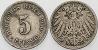 Kleinmünzen-Kaiserreich 5 Pfennig Grosser Adler -