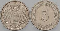 Kleinmünzen-Kaiserreich 5 Pfennig Grosser Adler -