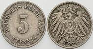 Kleinmünzen-Kaiserreich 5 Pfennig Grosser Adler -